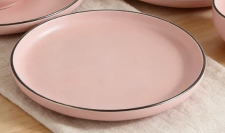 Pink Speckled Color Glaze Stoneware Dinnerware Set suppliers